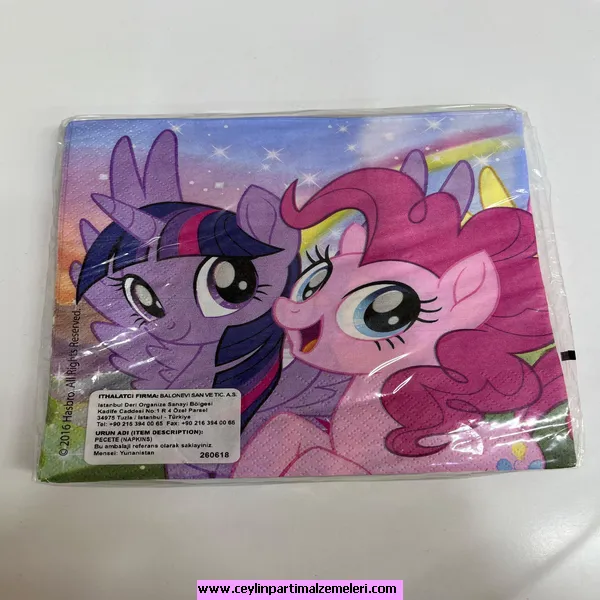 My Little Poiny Temalı Peçete